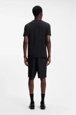 Graphic-print T-shirt in cotton jersey