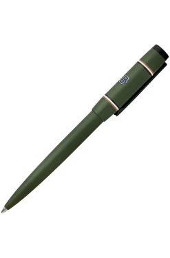 Green ballpoint pen with Double B monogram