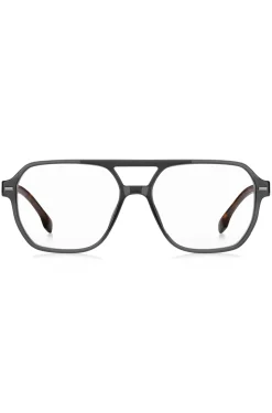 Grey-acetate optical frames with Havana end-tips