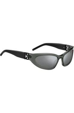 Grey-acetate sunglasses with 3D monogram