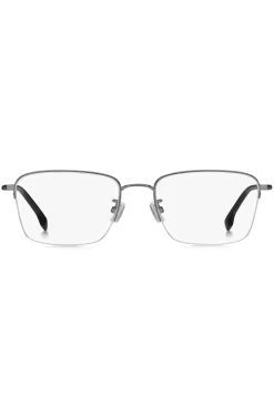 Half-rim optical frames with tubular temples