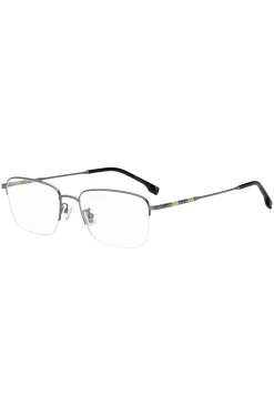 Half-rim optical frames with tubular temples