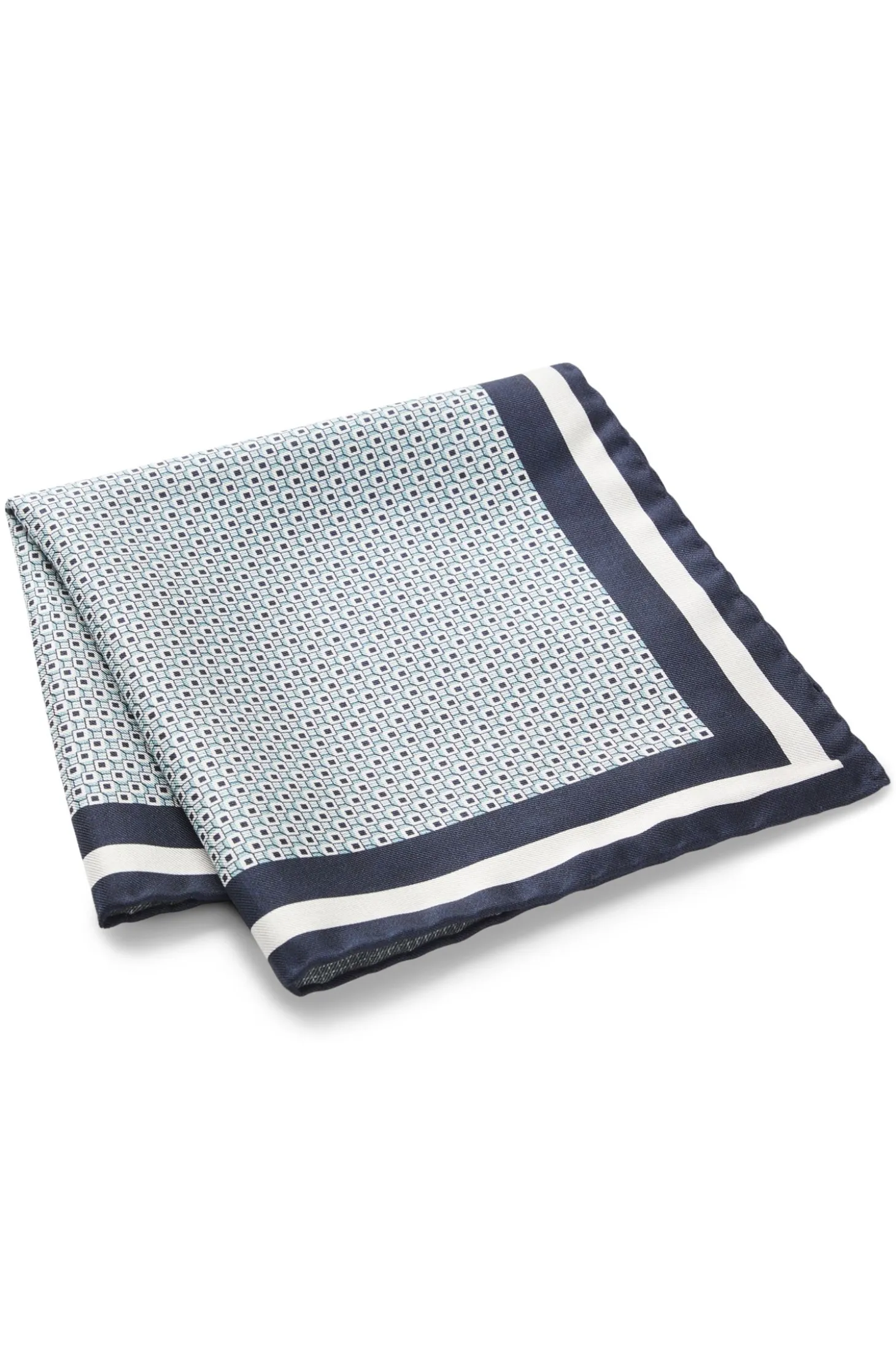 Hand-made pocket square in silk