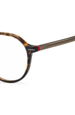 Havana-acetate optical frames with red details