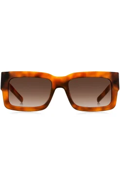 Havana-acetate sunglasses with Double B monogram