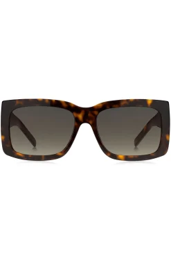 Havana bio-acetate sunglasses with signature hardware