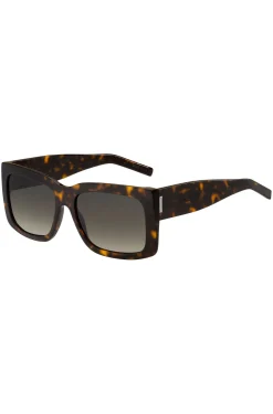 Havana bio-acetate sunglasses with signature hardware