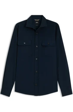 Heritage casual-fit shirt in compact cotton poplin