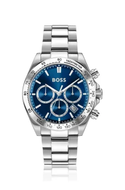 Hero 2.0 chronograph watch with two-layer blue dial