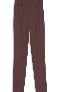 High-rise cigarette trousers in a virgin-wool blend