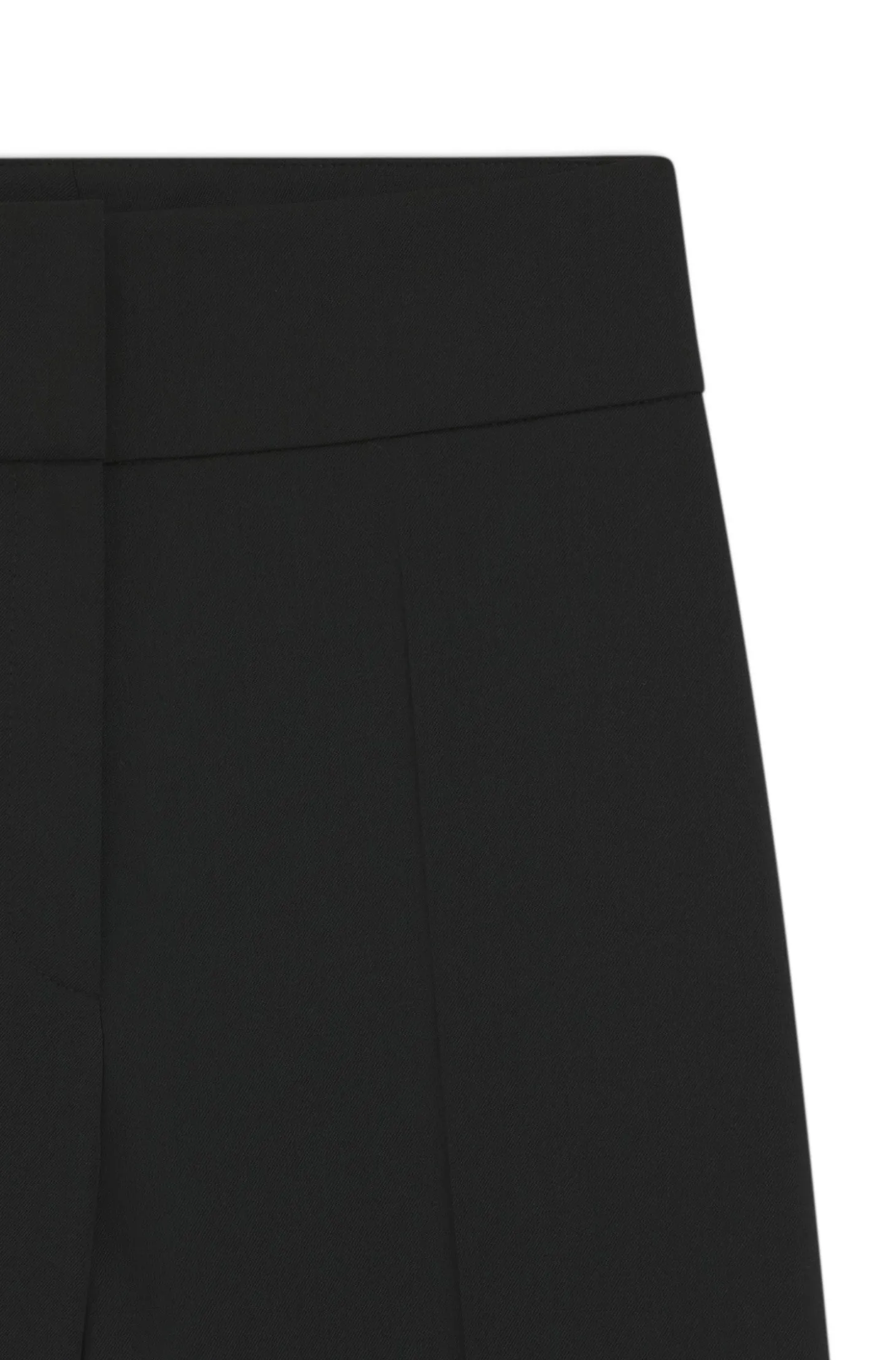 High-waisted regular-fit trousers with flared leg