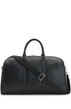 Holdall with silver-tone hardware