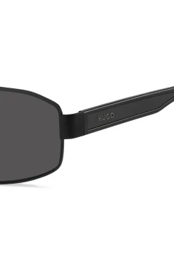 HUGO Eyewear Wrap-style sunglasses with rubber logo