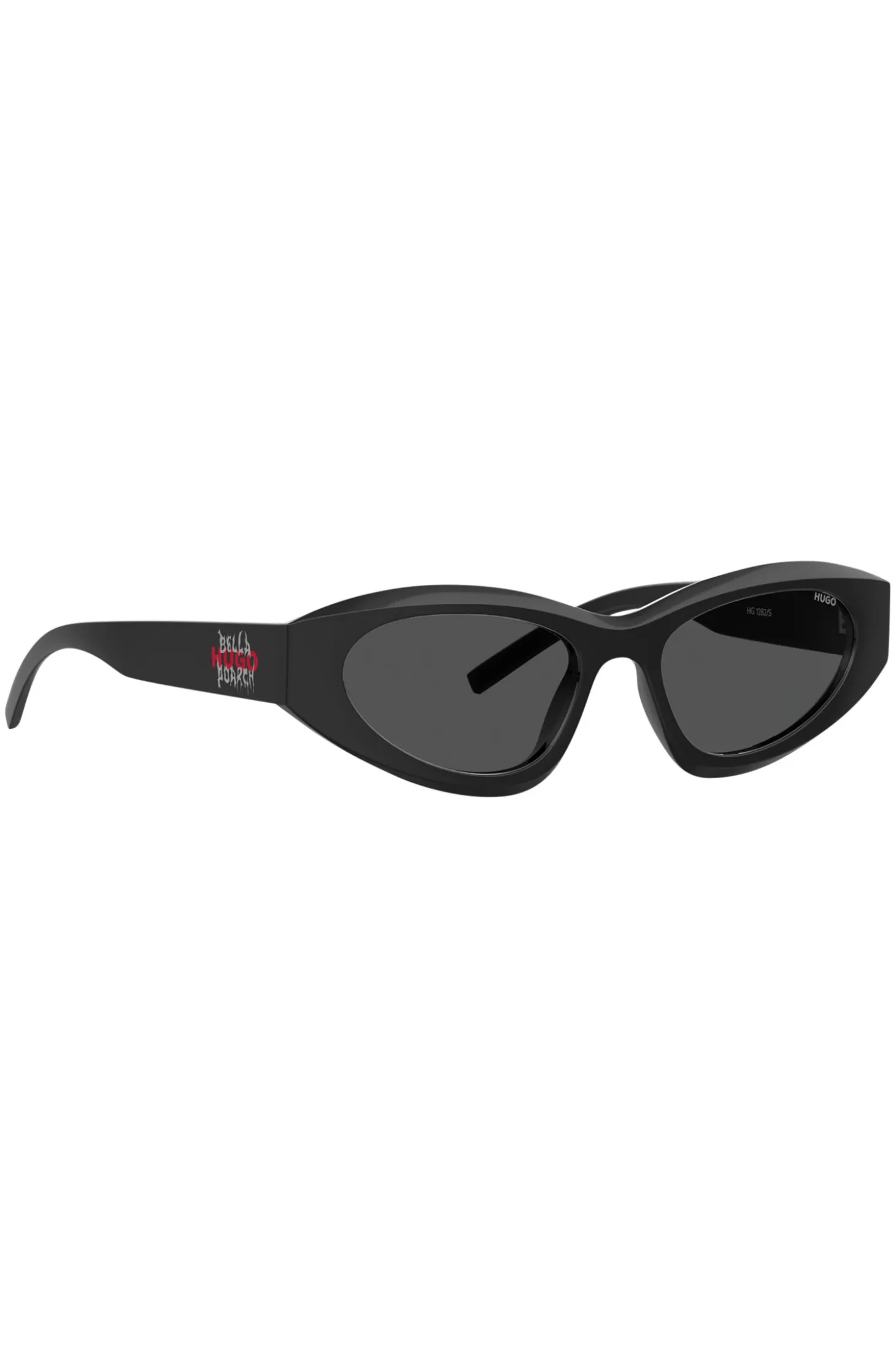 HUGO x Bella Poarch black sunglasses with special branding