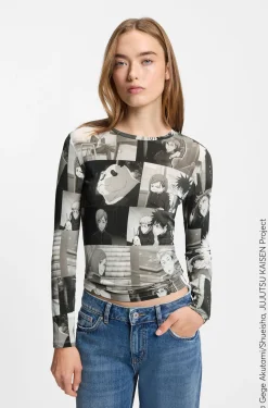 HUGO x Jujutsu Kaisen top with character prints
