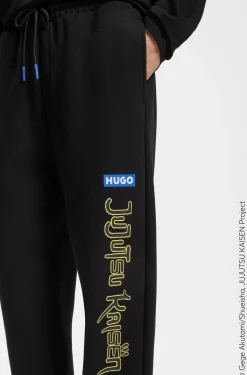 HUGO x Jujutsu Kaisen tracksuit bottoms in cotton terry