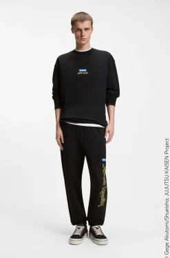 HUGO x Jujutsu Kaisen tracksuit bottoms in cotton terry
