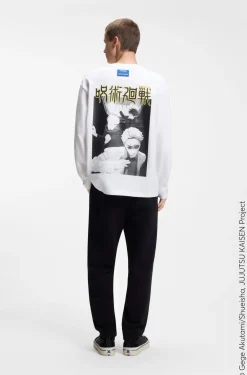 HUGO x Jujutsu Kaisen T-shirt with Yuji, Megumi and Kento print