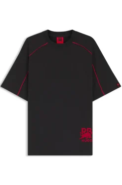 HUGO x RB cotton-blend T-shirt with contrast piping
