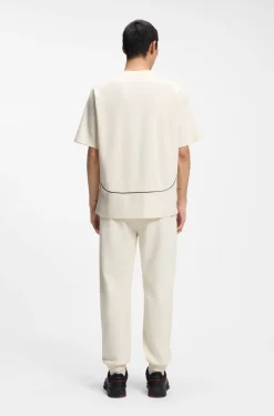 HUGO x RB cotton-blend T-shirt with contrast piping