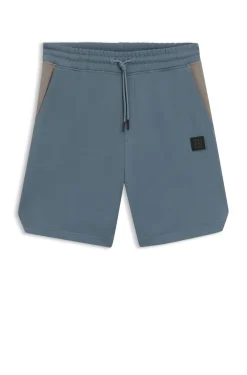 HUGO x RB cotton-terry shorts with bull motif