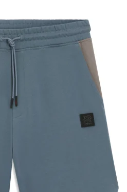 HUGO x RB cotton-terry shorts with bull motif