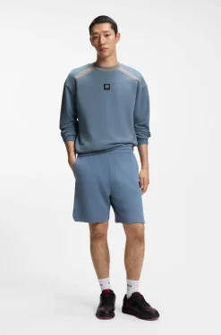 HUGO x RB cotton-terry sweatshirt with bull motif