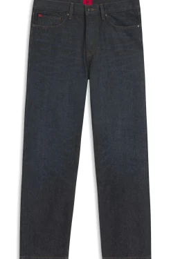 HUGO x RB regular-fit jeans in blue denim