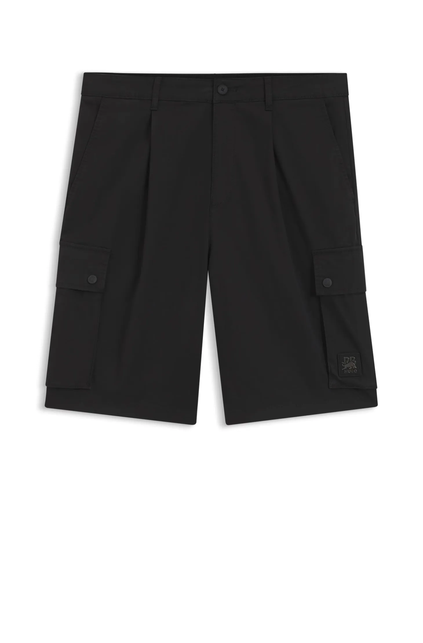 HUGO x RB stretch-cotton shorts with bull motif
