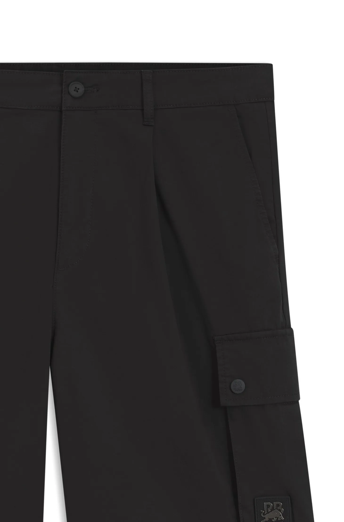 HUGO x RB stretch-cotton shorts with bull motif