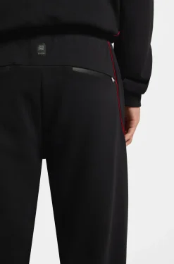 HUGO x RB stretch-cotton tracksuit bottoms with bull motif