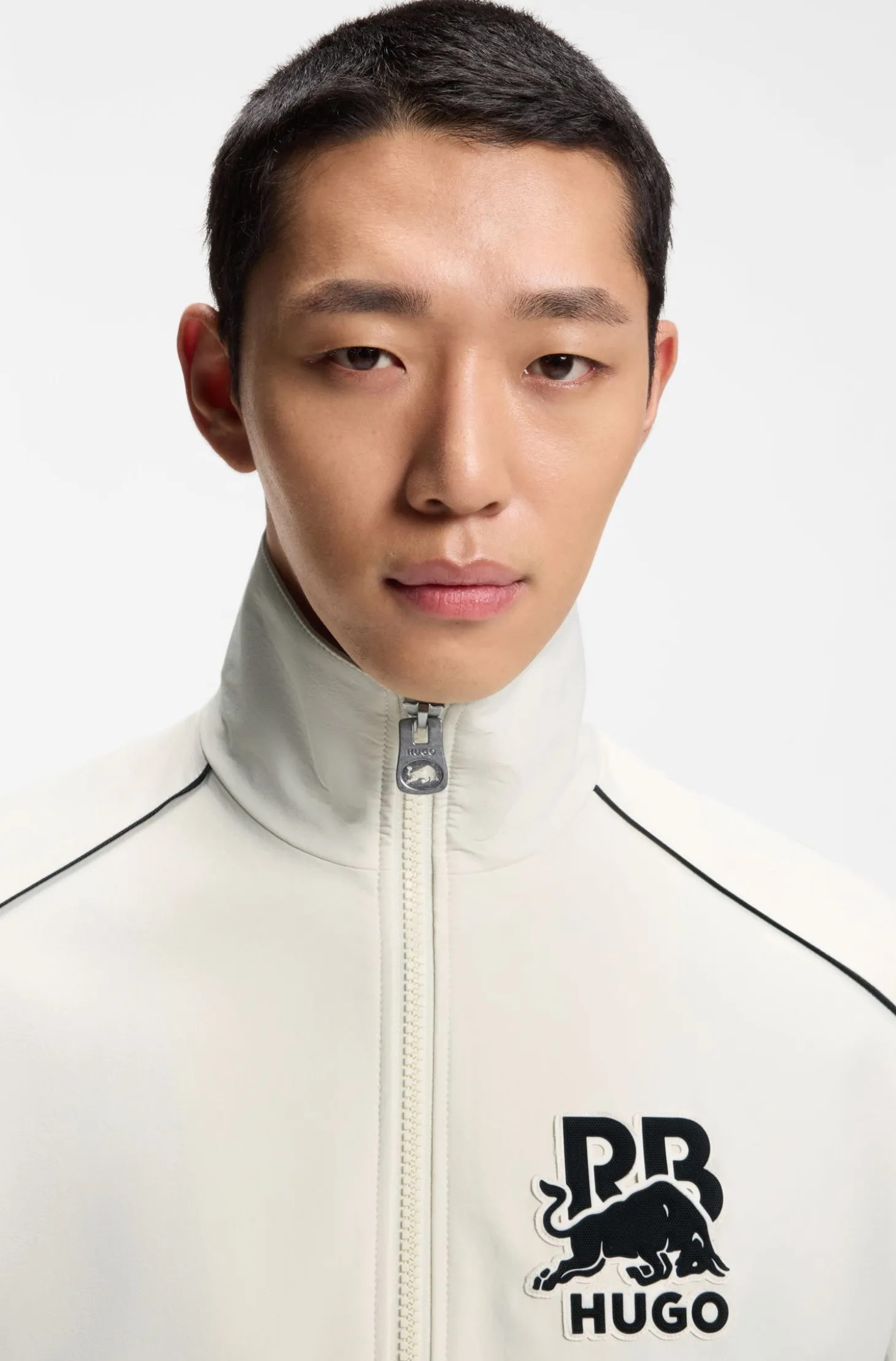HUGO x RB zip-up jacket with bull motif