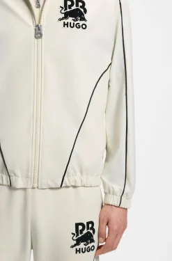 HUGO x RB zip-up jacket with bull motif