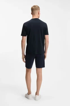 Interlock-cotton T-shirt with embroidered logo