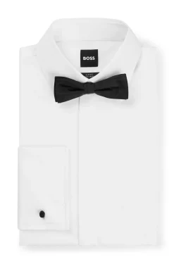 Italian-made bow tie in silk jacquard