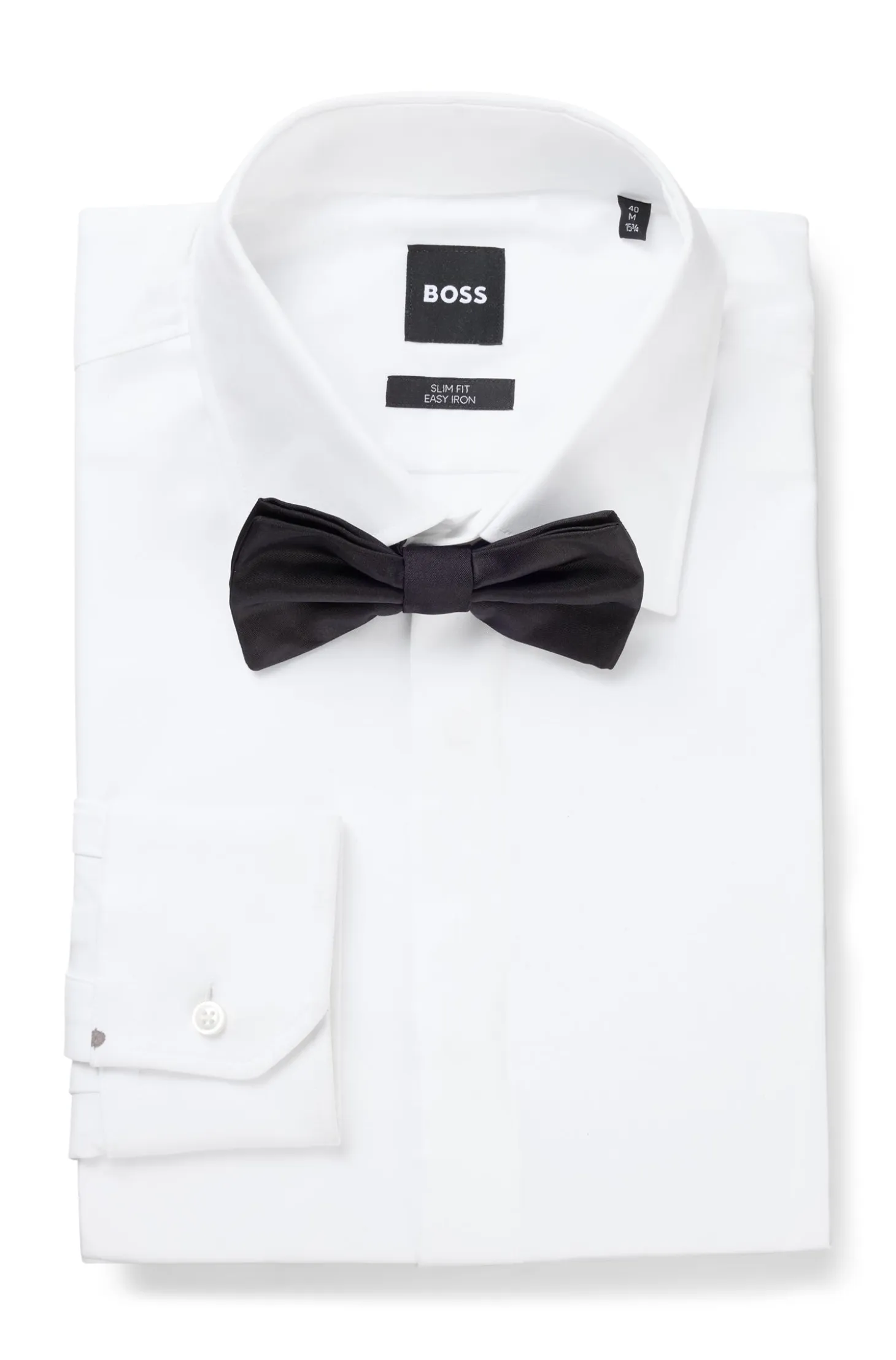 Italian-made bow tie in silk jacquard