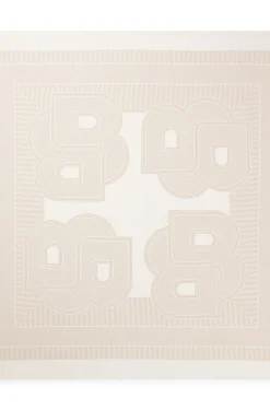 Italian-made scarf in printed silk twill