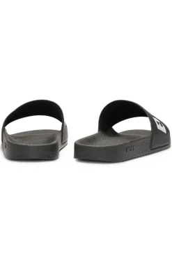 Italian-made slides with large logo detail