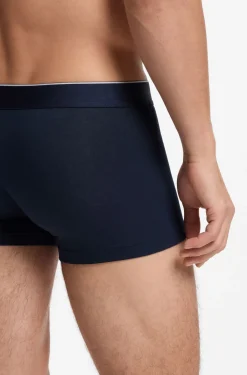 Jacquard trunks with exposed waistband