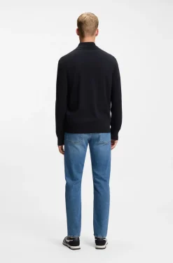 Knitted jacket in cotton and cashmere