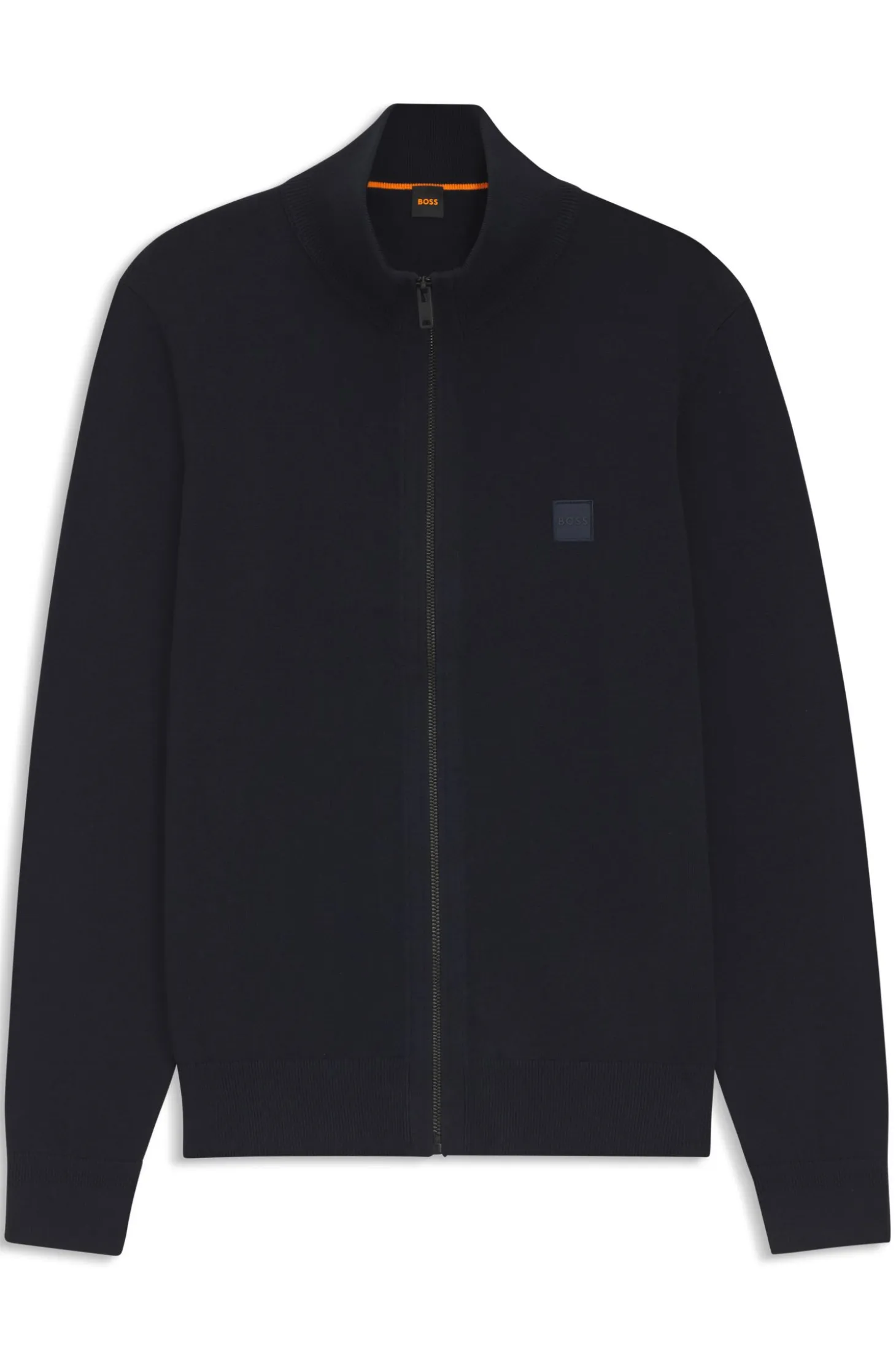 Knitted jacket in cotton and cashmere