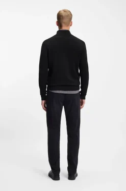 Knitted jacket in cotton and cashmere