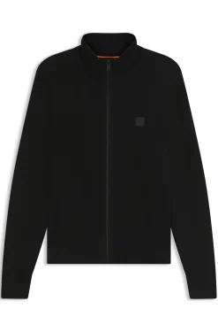 Knitted jacket in cotton and cashmere