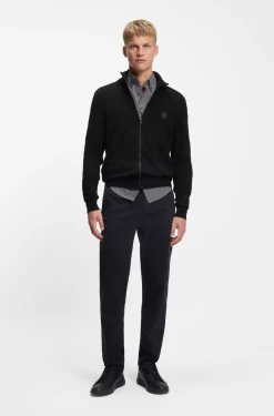 Knitted jacket in cotton and cashmere