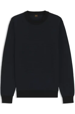 Knitted sweater in a cotton blend