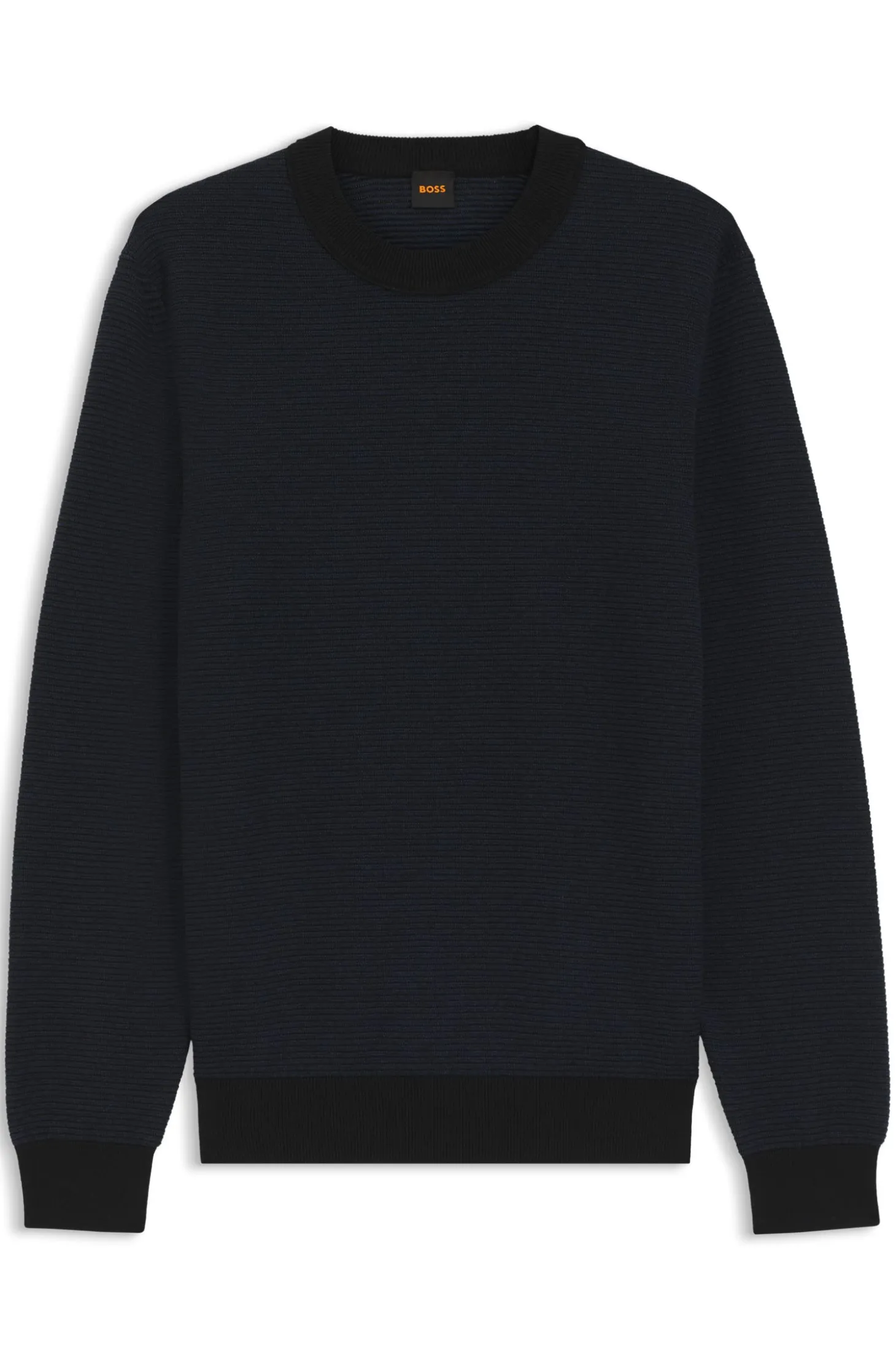 Knitted sweater in a cotton blend