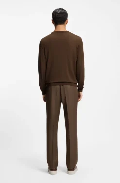 Knitted sweater in wool, silk and cashmere