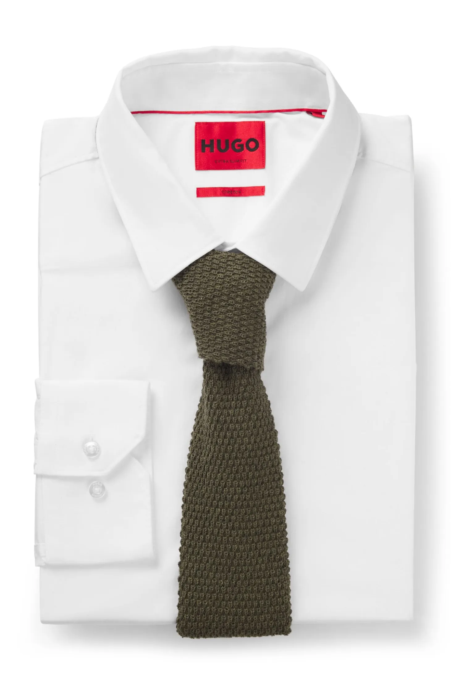Knitted tie in cotton