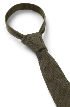 Knitted tie in cotton