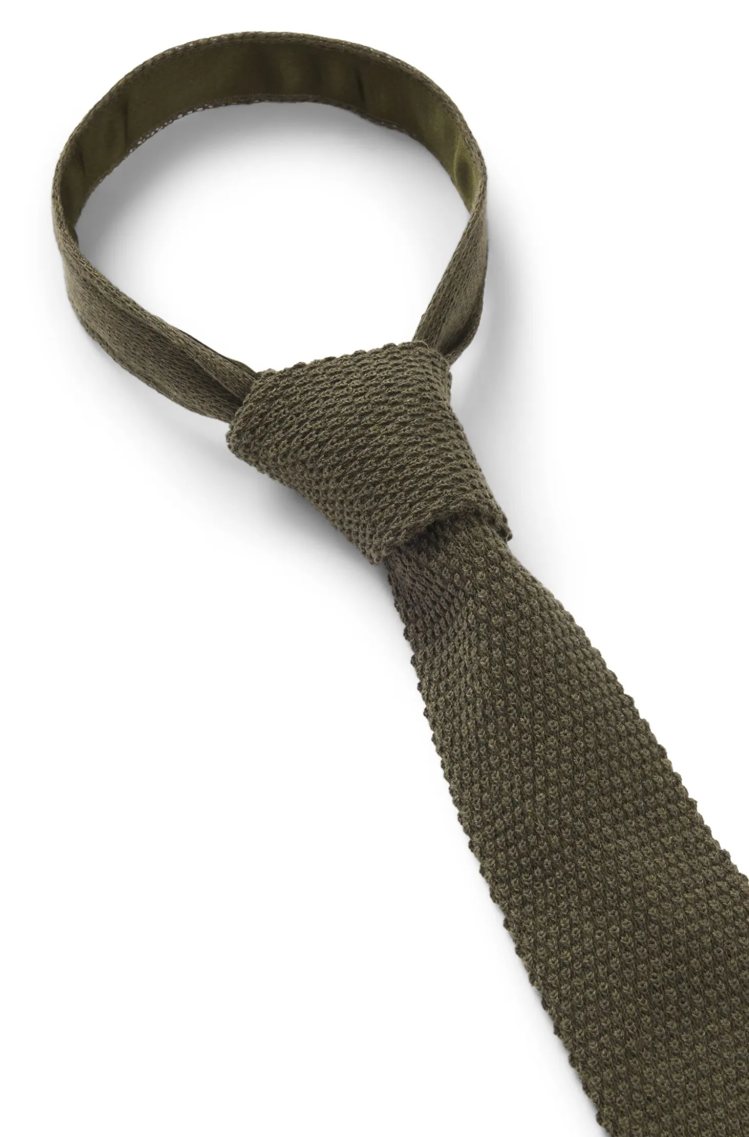 Knitted tie in cotton